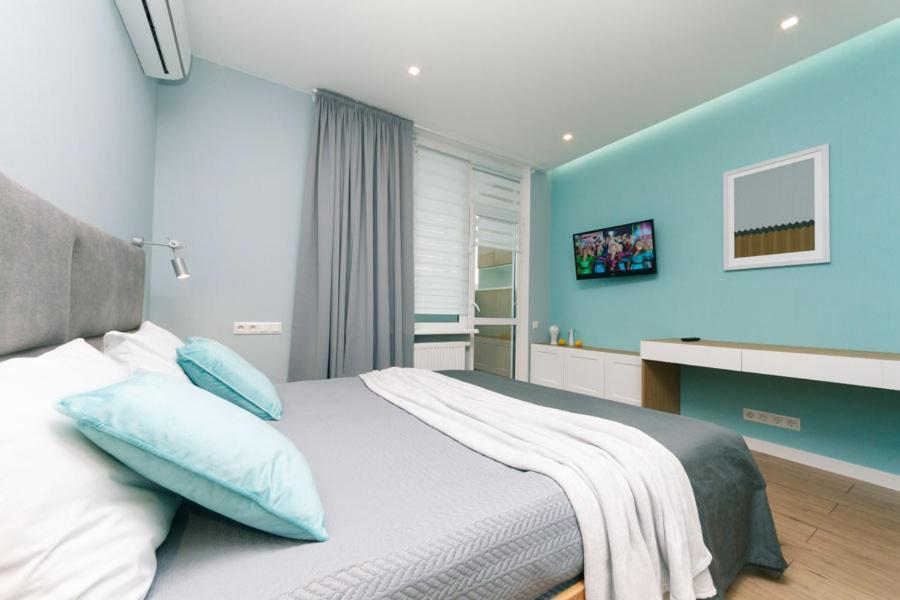 Happy Apartment, Warmth, Comfort, Turquoise Kiev Exterior foto